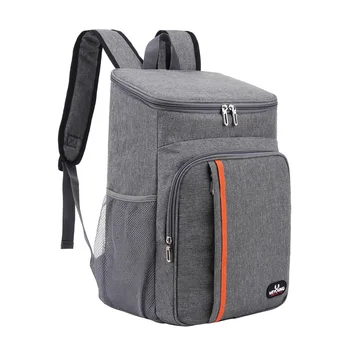 Термален раница, водоустойчив удебелена чанта-хладилник, 20Л, голяма изолирано храни чанта PEVA за семейна училищна пикник чанта за обяд