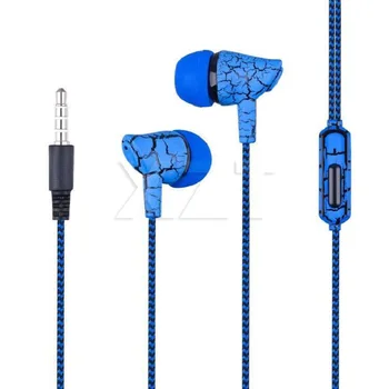 Универсални слушалки с жак 3.5 мм, жични слушалки, слушалки Super Bass Crack, втулки с микрофон, слушалки с хендсфри