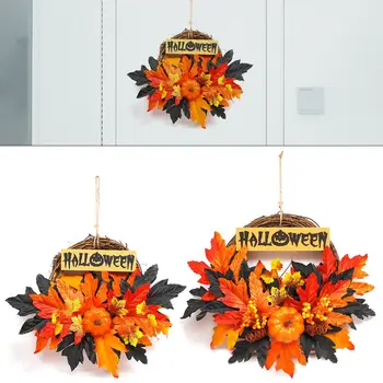 Честит Хелоуин Тиква Окачен декор Гирлянда на Благодарността Вратите стенни декорации за дома есенни улични окачване