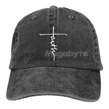 Шапка Faith Cross, регулируем бейзболна шапка, унисекс, моющаяся памучен шапка за шофьори на камиони, ежедневни регулируема градинска шапка, шапка за татко